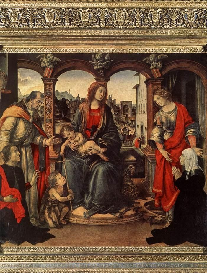 Filippino Lippi Madonna with Child and Saints